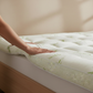 Queen Bamboo Pillow Top Mattress Topper 60x80 Inches – 550 GSM Cooling Mattress Pad Cover, Soft Breathable & Deep Pocket Fitted (8–20”) – Plush Comfort for Back Pain Relief