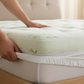 Queen Bamboo Pillow Top Mattress Topper 60x80 Inches – 550 GSM Cooling Mattress Pad Cover, Soft Breathable & Deep Pocket Fitted (8–20”) – Plush Comfort for Back Pain Relief