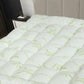 Queen Bamboo Pillow Top Mattress Topper 60x80 Inches – 550 GSM Cooling Mattress Pad Cover, Soft Breathable & Deep Pocket Fitted (8–20”) – Plush Comfort for Back Pain Relief
