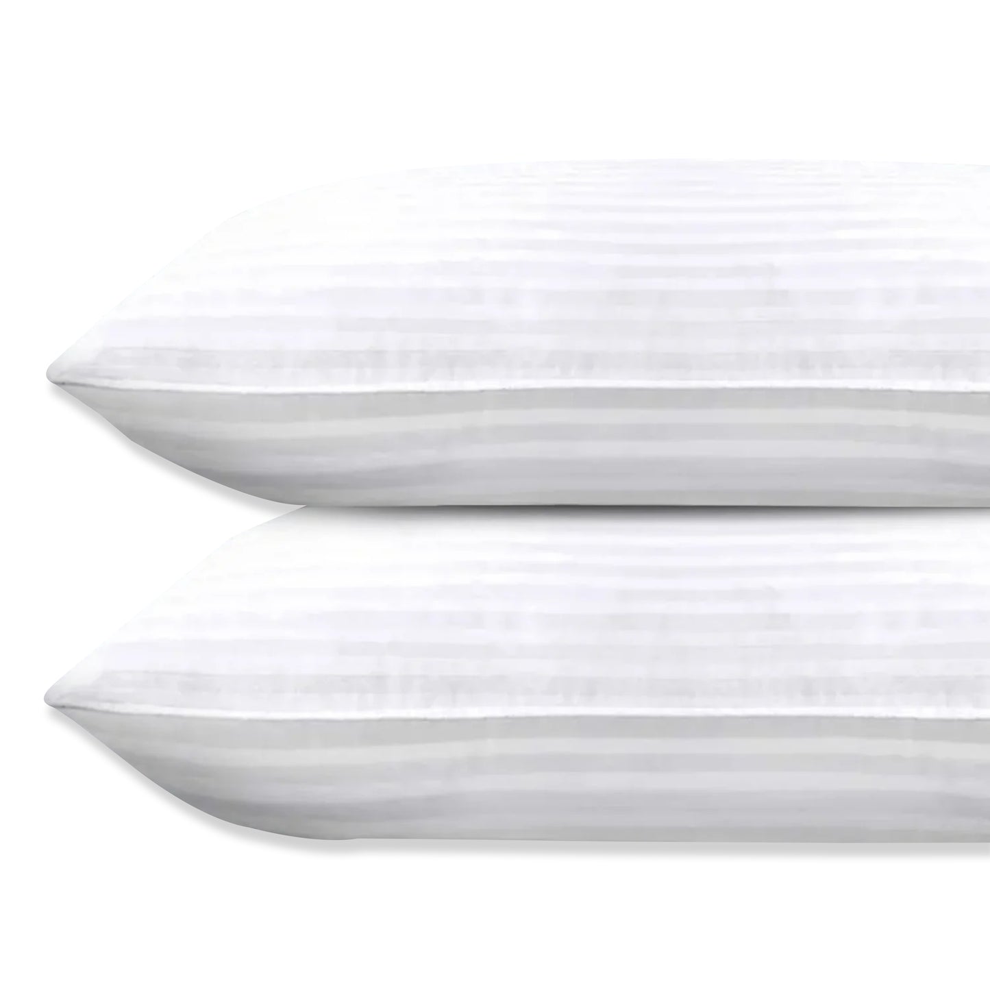 Queen Bed Pillows Set of 2 – 250 Thread Count Soft & Fluffy Down Alternative Pillows, Cooling Breathable Cotton Cover, Hotel-Quality Support for All Sleep Positions (20"x28")