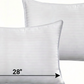 Queen Bed Pillows Set of 2 – 250 Thread Count Soft & Fluffy Down Alternative Pillows, Cooling Breathable Cotton Cover, Hotel-Quality Support for All Sleep Positions (20"x28")