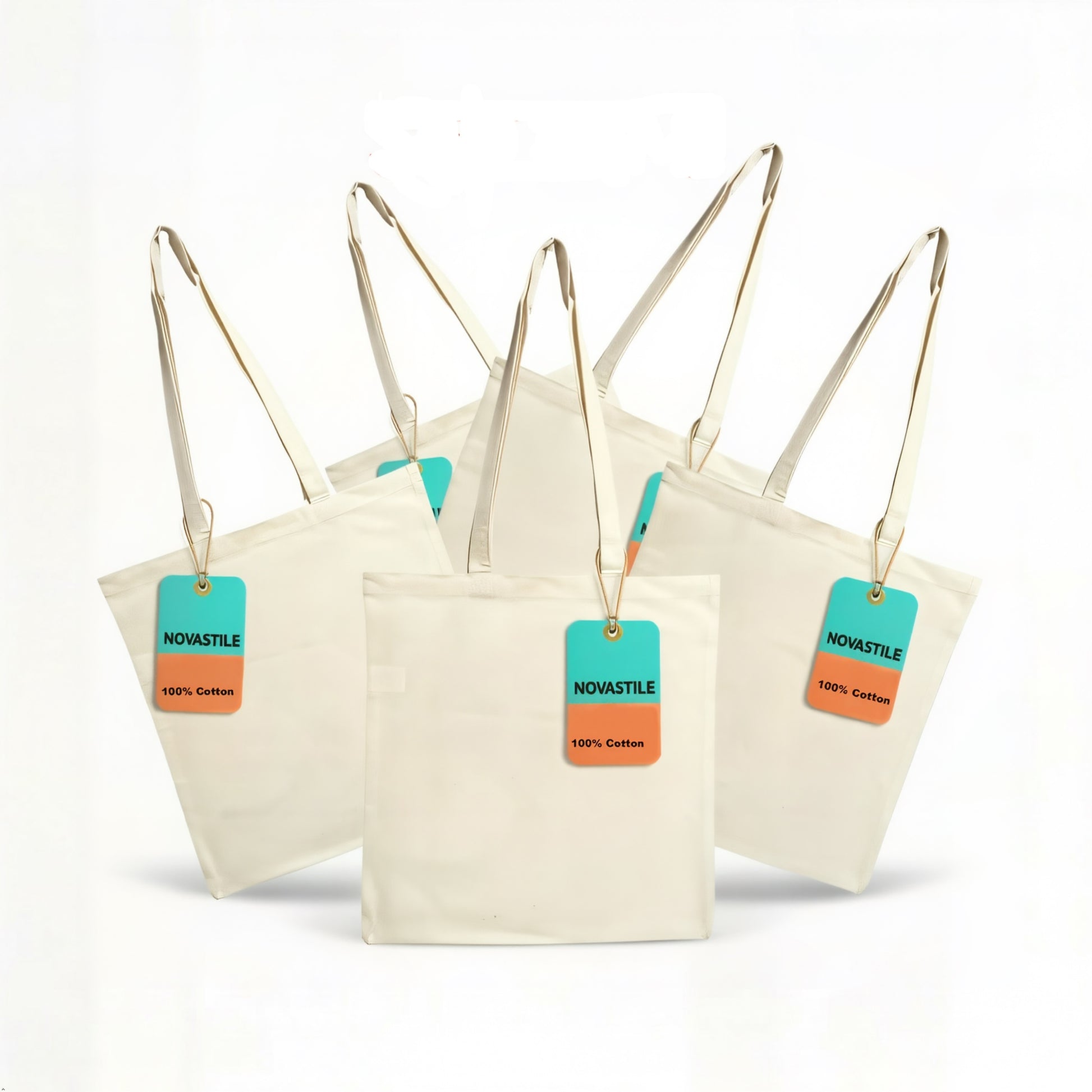 NOVASTILE 100% Cotton Natural Tote Bags NS5340