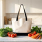 NOVASTILE Canvas Tote Bag 12oz Top Zipper with External Pocket - NS5341