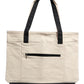 BTEXPERT 100% Cotton Canvas Large Tote Bags 12oz, Reusable Shopping Bags for Grocery, DIY Projects, Advertising, Promotions, Lightweight 1 Piece Natural Cotton, promotional, breathable, unbleached cotton, Lightweight 18.5" L x 5" W x 15" H