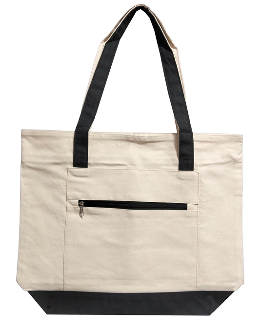 BTEXPERT 100% Cotton Canvas Large Tote Bags 12oz, Reusable Shopping Bags for Grocery, DIY Projects, Advertising, Promotions, Lightweight 1 Piece Natural Cotton, promotional, breathable, unbleached cotton, Lightweight 18.5" L x 5" W x 15" H