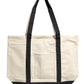 BTEXPERT Canvas Tote Bag 12oz Zipper Front Pocket 21x15x6 - NS5342