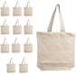 NOVASTILE Canvas Tote Bag 12oz Medium 15x16x3 - NS5343