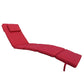 BTEXPERT Folding Outdoor Chaise Cushion Patio Lounger Padding for Deck Lawn Garden Backyard Balcony Terrace Red