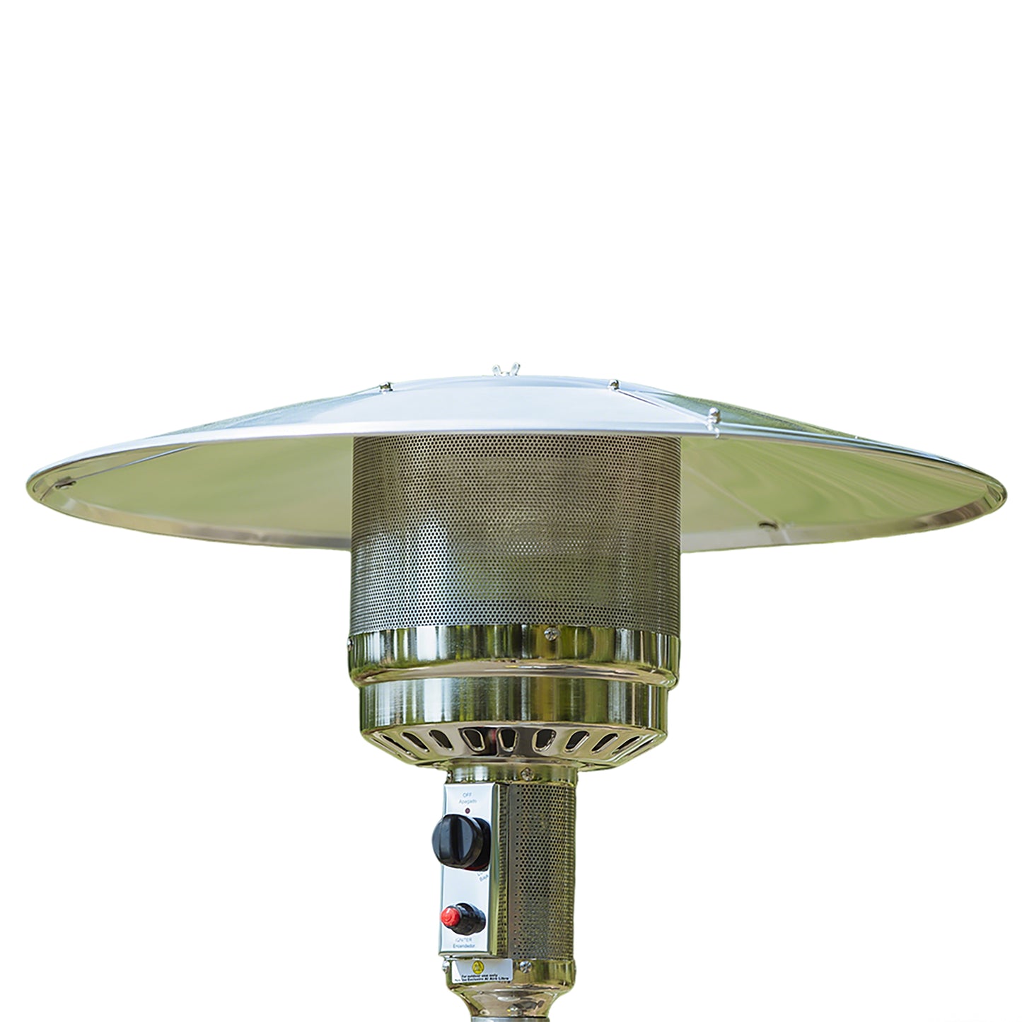 BTExpert 50000 BTU Propane Patio Heater for Outdoor Double-Layer Stainless Steel Burner, Wheels, Triple Protection System, Outdoor Heater Round Table design for Home and Commerical, Bronze