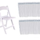 BTExpert Folding Chair Indoor Outdoor lightweight for Home Event School Weddings - Set of 50