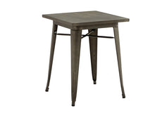 BTExpert Industrial Antique Distressed Sqaure Rustic Metal Dining Table Indoor Outdoor