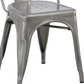 Industrial Vintage Stackable Metal Distressed Dining Bistro Cafe Side Chair-4