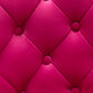 BTExpert Upholstered Dining Adjustable Seat, High Back Stool Bar Chair Pink Tufted - Set of 2