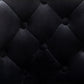 BTExpert Upholstered Dining Adjustable Seat, High Back Stool Bar Chair Black Tufted