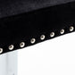 BTExpert Upholstered Dining Adjustable Seat, High Back Stool Bar Chair Black Tufted