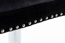 BTExpert Upholstered Dining Adjustable Seat, High Back Stool Bar Chair Black Tufted