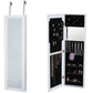 Wall mount Over the Door Jewelry Armoire White