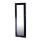 Wall mount Over the Door Wooden Jewelry Armoire Black