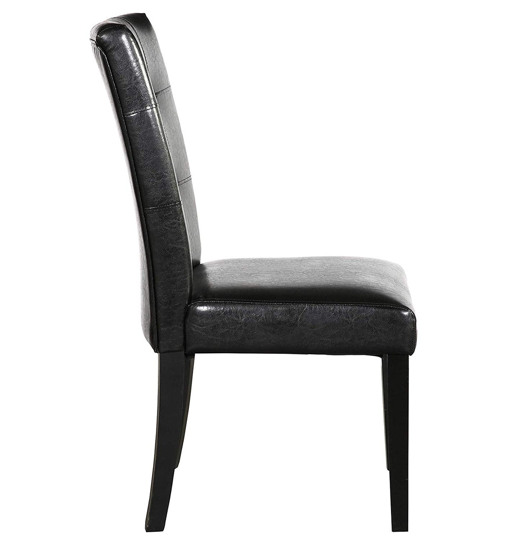 Faux leather sales parsons dining chairs