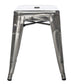 BTExpert 18" Stackable Industrial Distressed Backless Metal Barstools, Indoor Outdoor