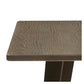 Industrial Antique Distressed Bronze Rustic Metal Dining Pub Bar Table Wood Top