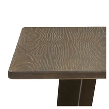 Industrial Antique Distressed Bronze Rustic Metal Dining Pub Bar Table Wood Top