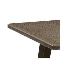 Industrial Antique Distressed Bronze Rustic Metal Dining Pub Bar Table Wood Top