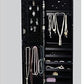 White Frameless Cheval Mirror Over Door Wall mount Hang Jewelry Cabinet Armoire