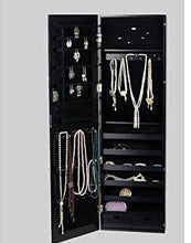 White Frameless Cheval Mirror Over Door Wall mount Hang Jewelry Cabinet Armoire