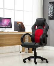 Gaming Tilt Swivel High back Leather Office Executive Chair - Red