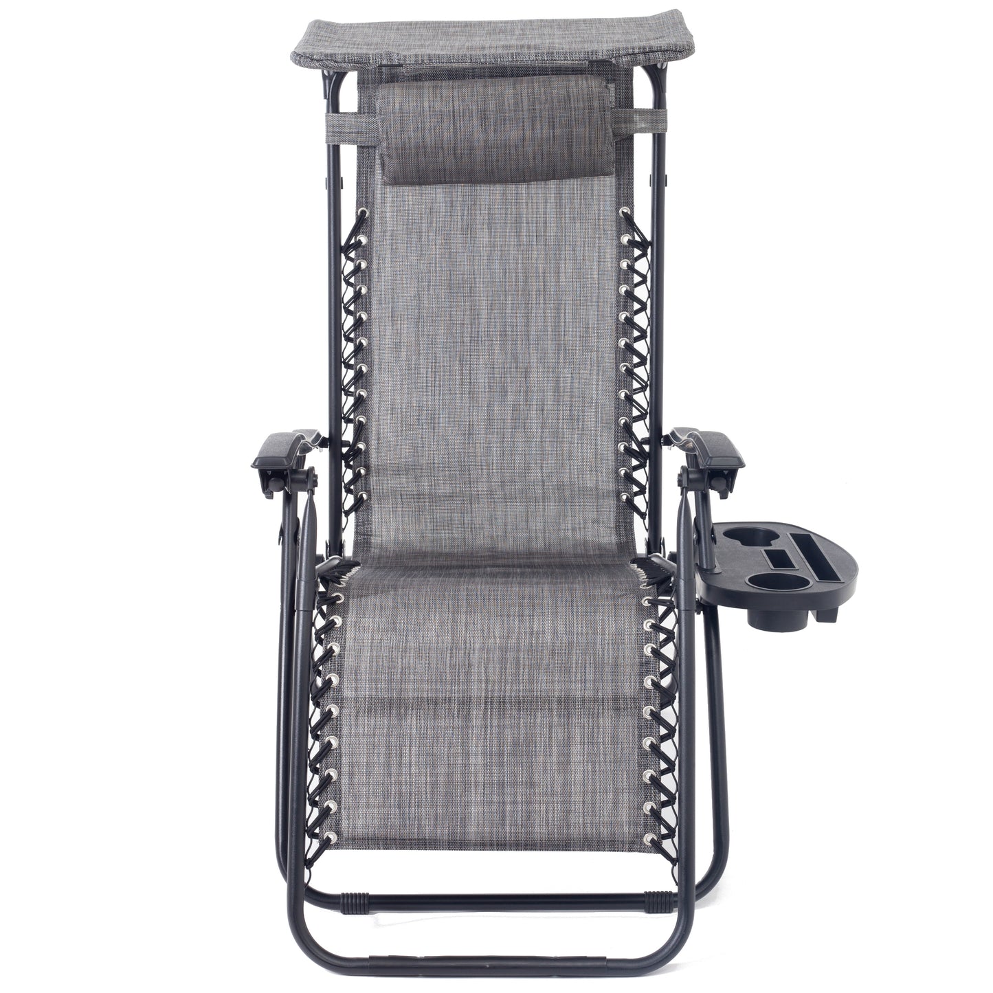 BTExpert Adjustable Steel Mesh Zero Gravity Lounge Chairs  - Set of 2