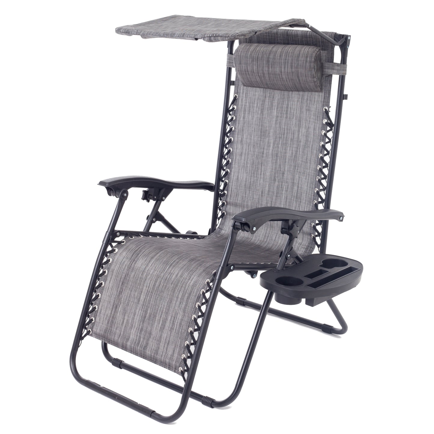 BTExpert Adjustable Steel Mesh Zero Gravity Lounge Chairs  - Set of 2
