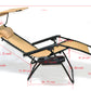 Zero gravity Chair lounge outdoor patio Canopy Sunshade Cup Holder Tan Beige