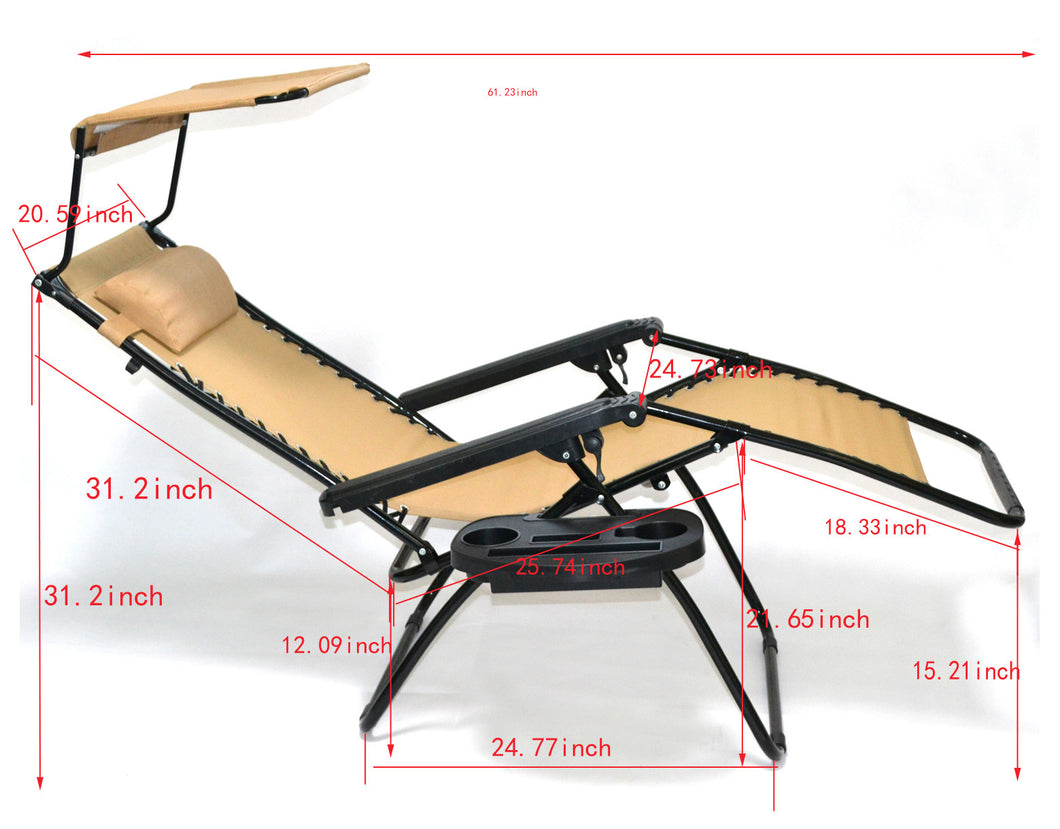 Tan zero online gravity chair