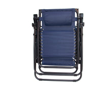 Zero gravity Chair lounge patio Canopy Sunshade blue