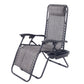 BTExpert Zero Gravity Chair Case Lounge Outdoor Patio Beach Yard Garden With Utility Tray Cup Holder Gray - Set of 2