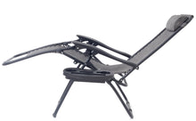 BTExpert Zero Gravity Chair Case Lounge Outdoor Patio Beach Yard Garden With Utility Tray Cup Holder Gray Set of 2