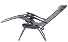 BTExpert Zero Gravity Chair Case Lounge Outdoor Patio Beach Yard Garden With Utility Tray Cup Holder Gray Set of 2