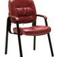 Leather Executive Office Chair Waiting Guest Conferance Chair Burgundy