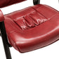 Leather Executive Office Chair Waiting Guest Conferance Chair Burgundy