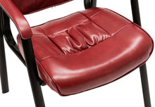 Leather Executive Office Chair Waiting Guest Conferance Chair Burgundy