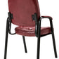 Leather Executive Office Chair Waiting Guest Conferance Chair Burgundy