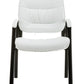 BTEXPERT Leather Chair Reception Side Conference Waiting Room Guest Chair White