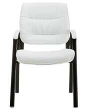 BTEXPERT Leather Chair Reception Side Conference Waiting Room Guest Chair White