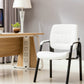 BTEXPERT Leather Chair Reception Side Conference Waiting Room Guest Chair White