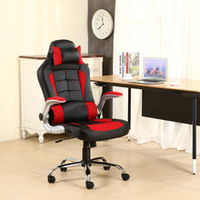 BTExpert High Back Reclining Leather Chair Executive Racing Office Gaming Chair red