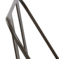 Industrial Antique Rustic Wood Metal Dining Bench Full Back Garden Patio