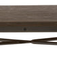 Industrial Antique Rustic Wood Metal Dining Bench Full Back Garden Patio