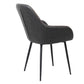 BTExpert Bucket Upholstered Dark Gray Accent Chair