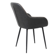 BTExpert Bucket Upholstered Dark Gray Accent Chair